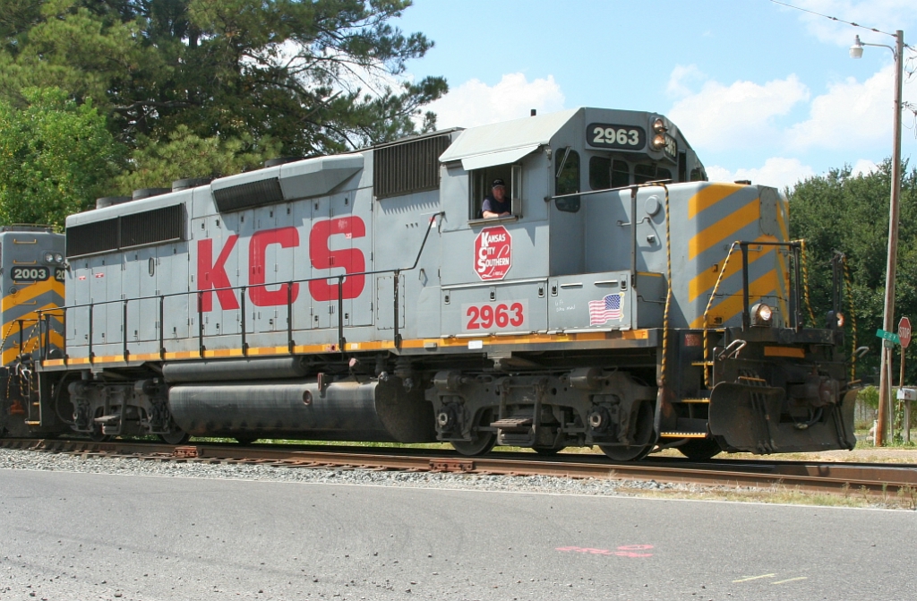 KCS 2963 leading the local 